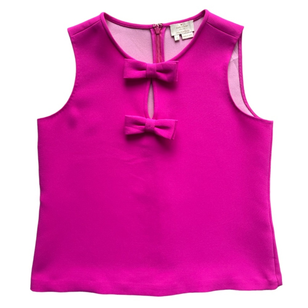 Kate Spade Go Fly A Kite Sleeveless Bow Top - Picture 4 of 12